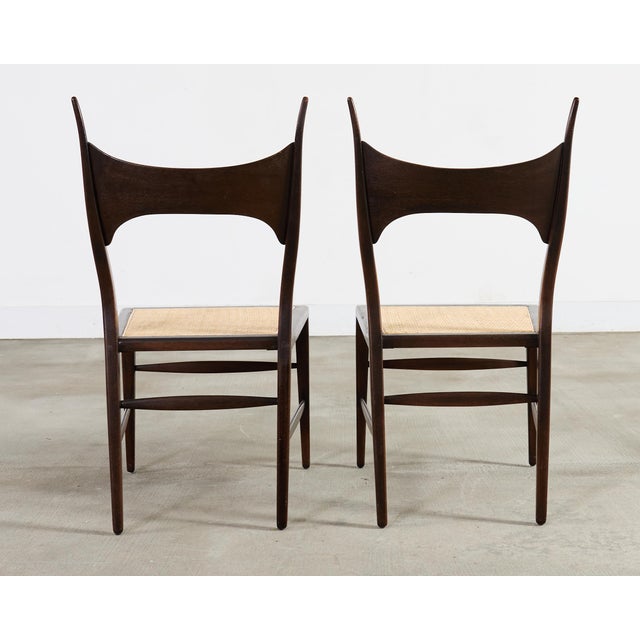 Set of Four Antler Dining Chairs by Edward Wormley for Dunbar For Sale - Image 16 of 18
