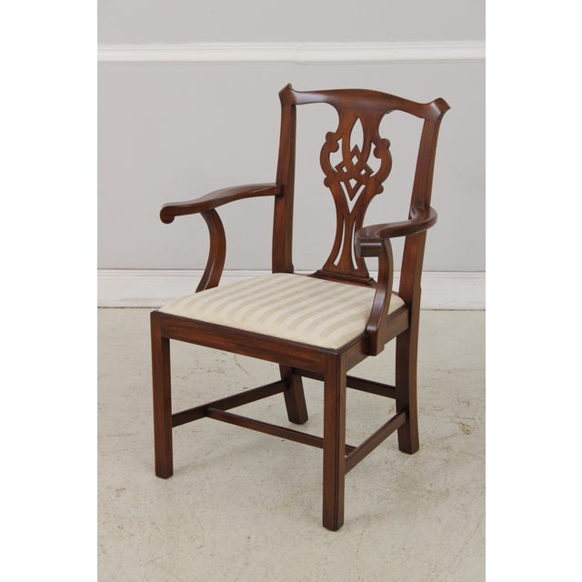 Henkel Harris Set of 6 Henkel Harris Mahogany Dining Chairs For Sale - Image 4 of 18