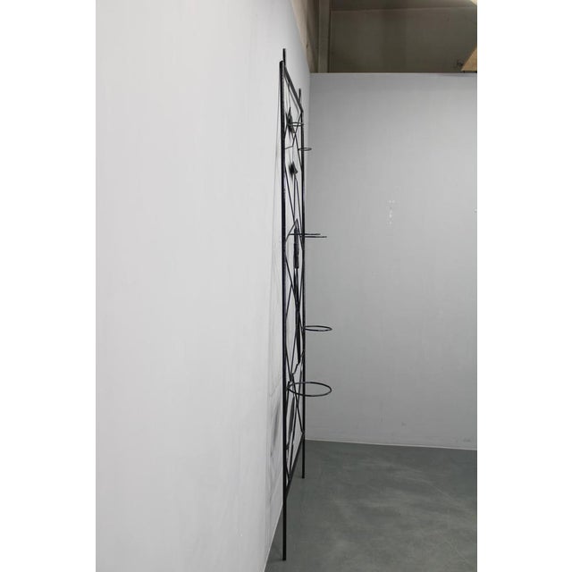 1970s Mid-Century Black Metal Room Divider for Planters, 1970s For Sale - Image 5 of 16