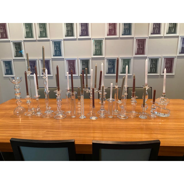 Crystal Simon Pearce Candle Holder Chairish