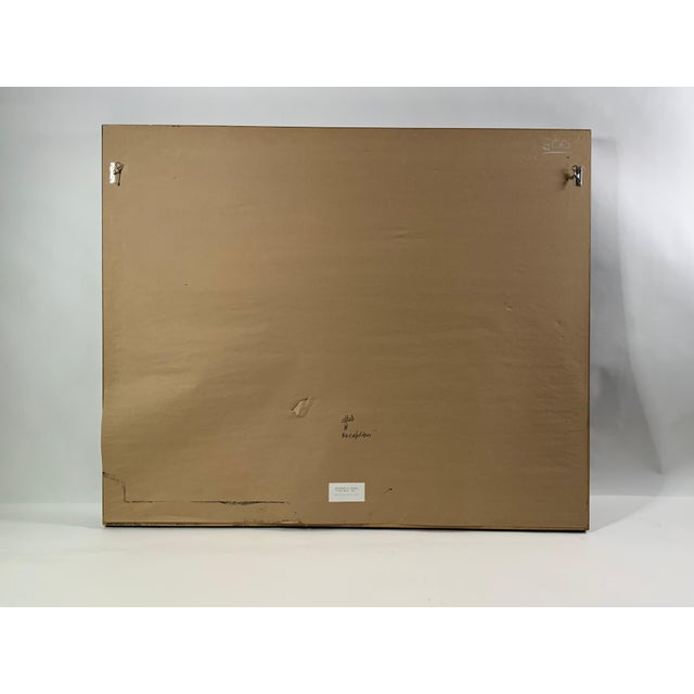 Colorful piece of maritime art showing two large gaff rigged yachts with flying club sails. Flying racing through calm...