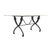 Metal French Art Deco Period Garden Table, Marble and Iron For Sale - Image 7 of 9