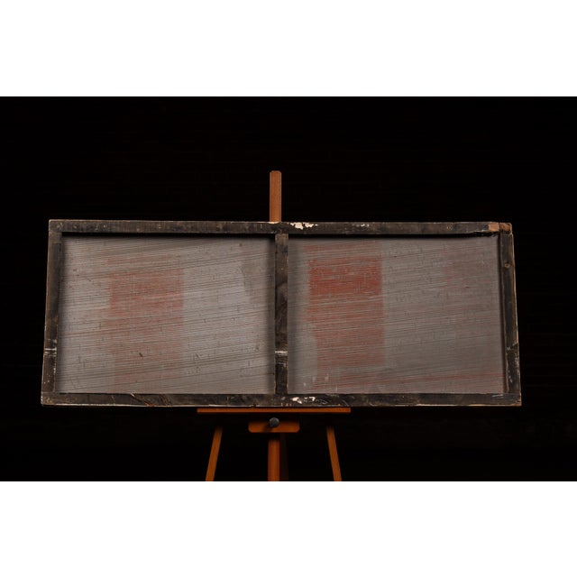 1940s Large Coca Cola Framed Tin Litho Sign For Sale - Image 10 of 13
