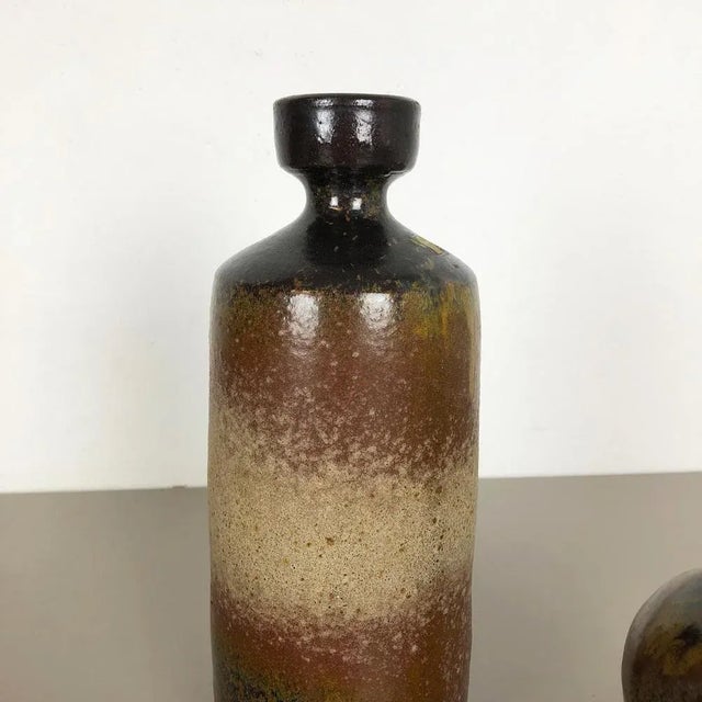 Ceramic Ceramic Studio Pottery Vases by Elmar and Elke Kubicek, Germany, 1970s, Set of 3 For Sale - Image 7 of 18