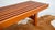 Mid Century Charles Webb Cherry Wood Slat Bench, 1990s. For Sale - Image 11 of 17