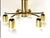 Mid-Century Modern Mid-Century Modern German Six-Light Polished Brass Ceiling Lamp, 1970s For Sale - Image 3 of 8