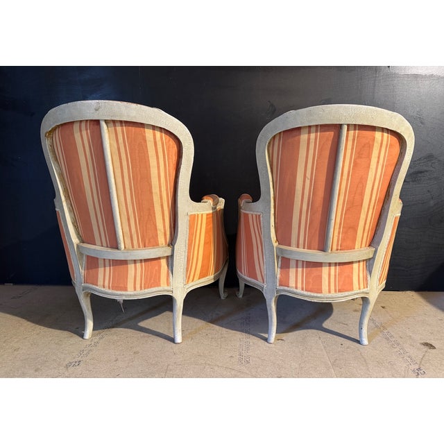 French Bergere Lounge Chairs, 1900, Set of 2 For Sale - Image 11 of 17