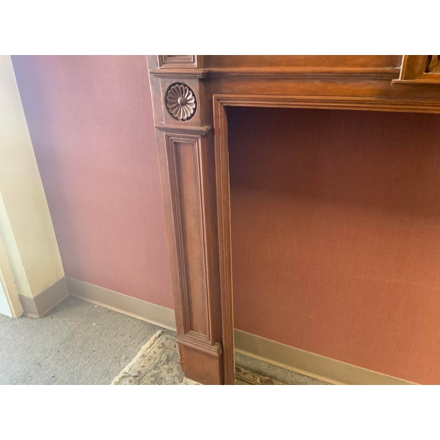 Wood 20th Century Handcrafted Federal Mantle Piece For Sale - Image 7 of 13