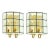1960s Mid-Century Modern Glass & Brass Wall Lamps/Sconces From Limburg, Germany - a Pair For Sale