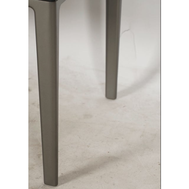 Metal Late 20th Century B&b Italia Contemporary Metal & Glass Cocktail Table Signed, 16 X 32 1/4 X 15 1/2 In. For Sale - Image 7 of 10