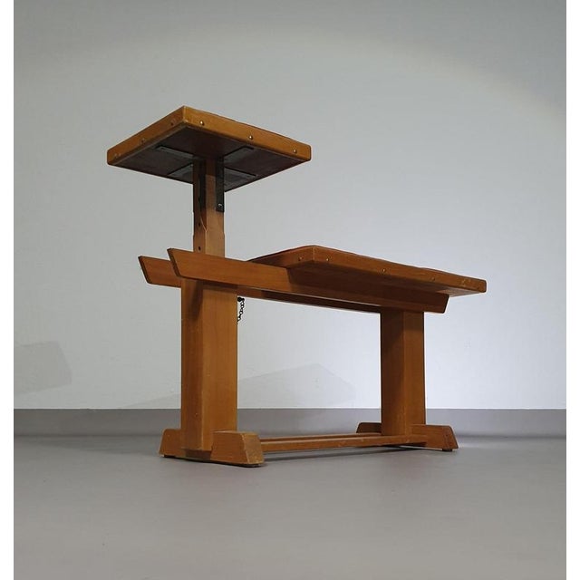 Brown Shoe Store Bench, 1950s For Sale - Image 8 of 18