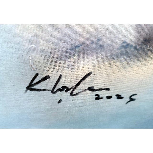 Ovidiu Kloska, Song for a Living Cloud, Mixed on Canvas, Framed For Sale - Image 4 of 10