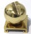 Brass Apple Paper Weight on a Brass Platform For Sale In Miami - Image 6 of 9
