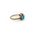 Late 19th Century Victorian 10k Gold Five-Stone Turquoise Ring, Size 7.5 For Sale - Image 4 of 9