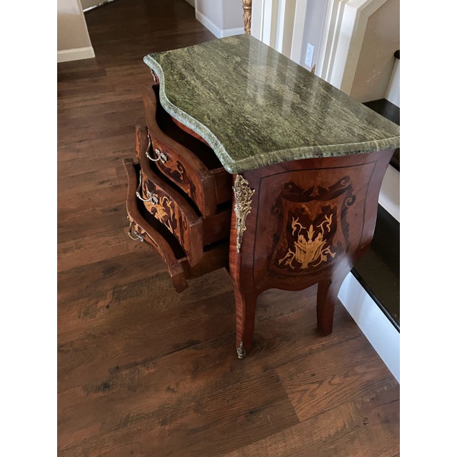 French Louis XV Marble Top Commode For Sale - Image 3 of 12