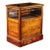 Antique Oak Barber Shop Display Cabinet For Sale