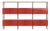 Flexor Red Polished-Lacquered Wood and Aluminum Bookshelf by Robert Stadler For Sale