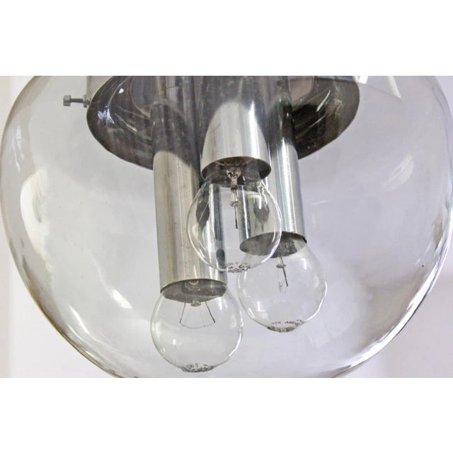 Vintage Chrome Chandelier, 1970s For Sale - Image 4 of 5