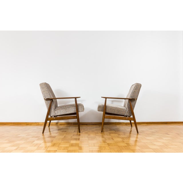 Vintage Lounge Chairs by H. Lis, Poland, 1960s, Set of 2 For Sale - Image 4 of 15