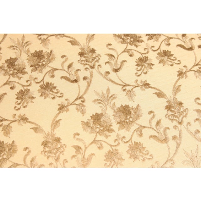 Early 20th Century English Style Painted and Upholstered Cast Iron Bench For Sale - Image 9 of 13