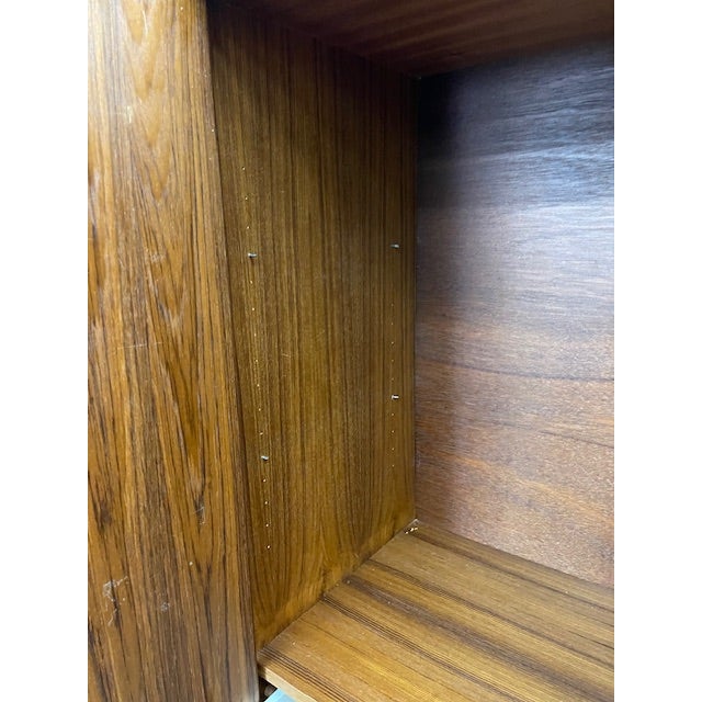 Mid Century Modern Danish Modern Teakwood Double Door Armoire 20thC For Sale - Image 15 of 17