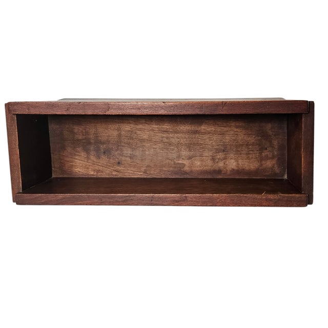MCM Walnut Planter Box Trough Wood Box 19" For Sale - Image 4 of 10