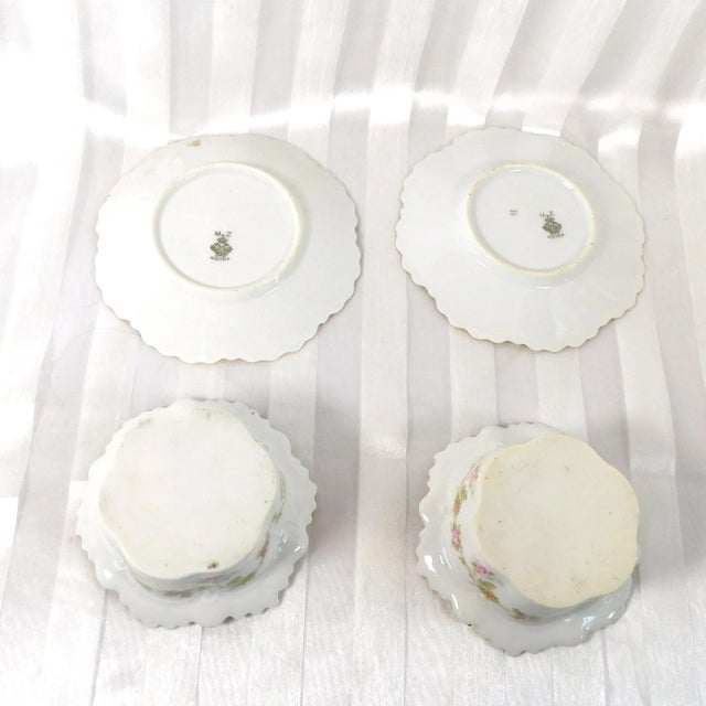 Pair of Two Mz Austria Ramekin and Underplate Sets For Sale - Image 4 of 6