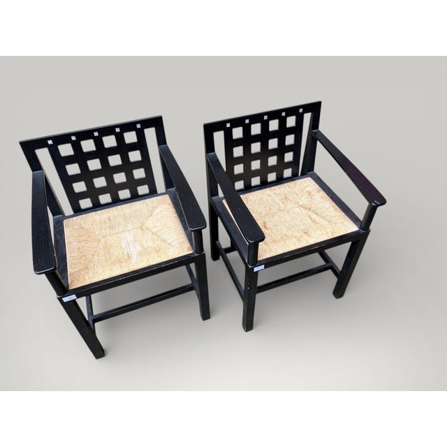 Wood DS3 Chairs by Charles Rennie Mackintosh for Cassina, 1960s, Set of 2 For Sale - Image 7 of 11