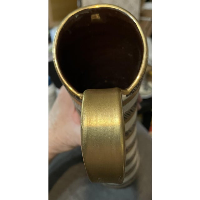 20th C. MCM Italian Bitossi Seta Pitcher Attr. To Aldo Londi For Sale - Image 10 of 14