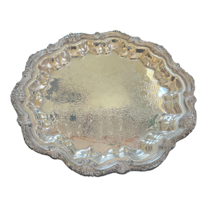 Vintage Silver Plate Tray Stamped " English Silver " 629/13