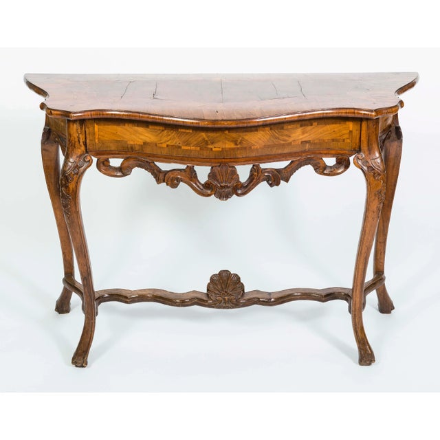 18th Century Italian Walnut Console Table For Sale - Image 13 of 13