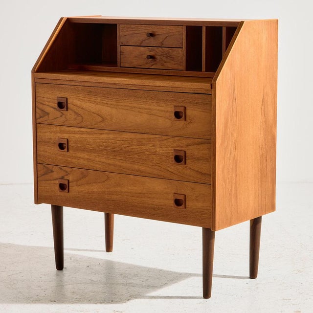 Vintage Teak Bureau Desk, 1960s For Sale - Image 14 of 14