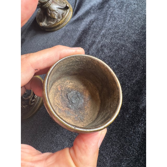Antique Japanese Bronze Koro Incense Burner With Openwork Lotus Motif For Sale - Image 11 of 11