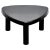 T23 Black Wooden Side Table by Pierre Chapo, 2020 For Sale