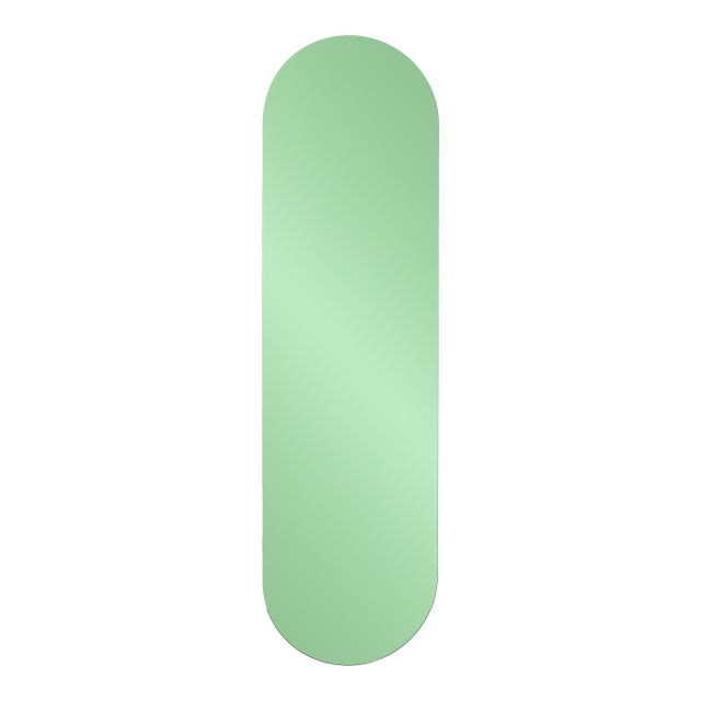Balducci Oval Emerald Green Mirror Long For Sale