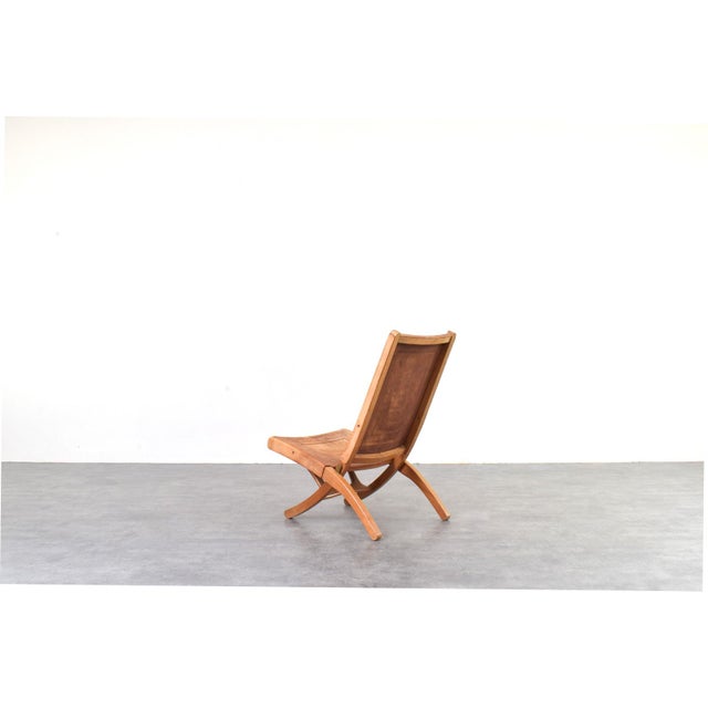 Folding Chair by Ángel Pazmiño for Muebles de Estilo, 1960s For Sale - Image 6 of 11
