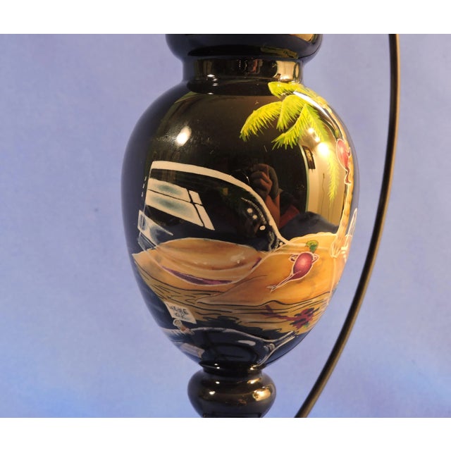 Verre Eglomise Lost in Paradise by Michael Godard Blown Ornament For Sale - Image 4 of 10