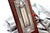 Cut-Out Silver Thermometer with Monogram Card and Wooden Base For Sale - Image 3 of 8