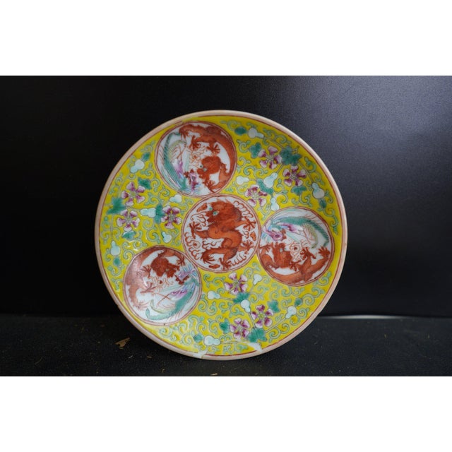 Late 19th Century Small Late 19th Century Guangxu Period, Qing Dynasty Plates- Set of 4 For Sale - Image 5 of 10