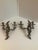 19th Century French Louis XV Bronze Detailed Candle Wall Sconces - A Pair For Sale - Image 5 of 9