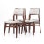 Mid-Century Modern Jens Risom Mid Century Walnut Side Dining - Set of 4 For Sale - Image 3 of 10