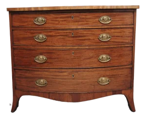 Mahogany Bowfront Chest, 1820s