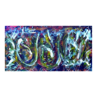 Vintage Abstract Expressionist -- The Wave by Daniel David Fuentes For Sale