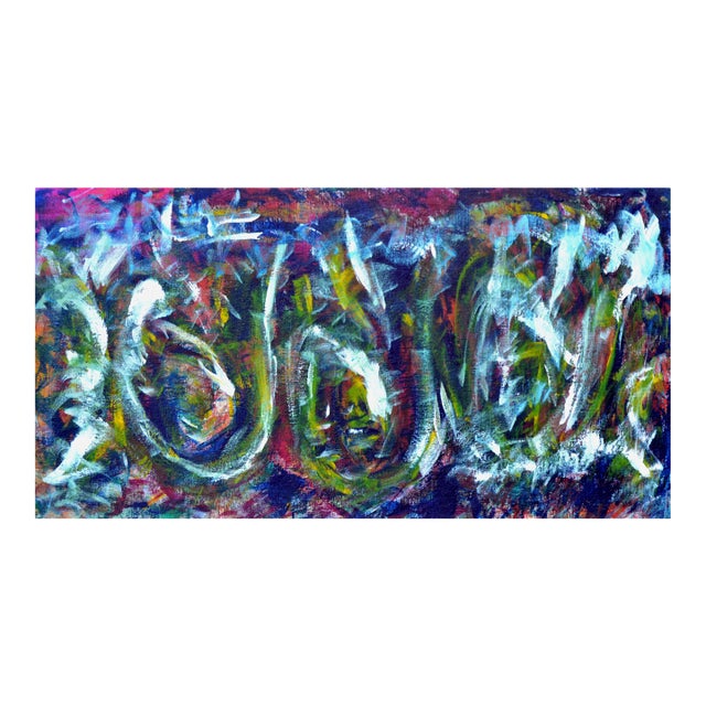 Vintage Abstract Expressionist -- The Wave by Daniel David Fuentes For Sale