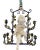 Vintage Italian Cherub Putti Floral Tole 6-Light Chandelier For Sale - Image 12 of 12