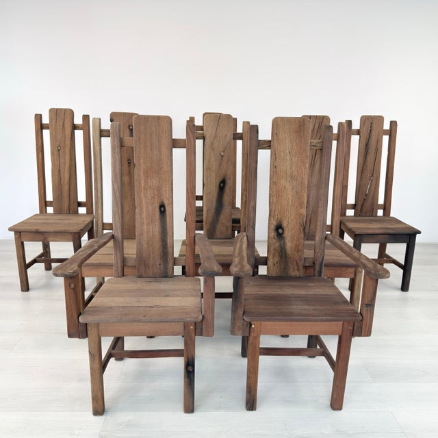 Brutalist Brutalist Dining Chairs – Set of 8 For Sale - Image 3 of 18