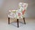 Wood Carved Mahogany Regency Style Lounge Accent Chair, Floral Upholstery, Usa, 1940's For Sale - Image 7 of 15