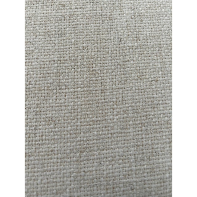 Vintage White Upholstered Bench For Sale In Denver - Image 6 of 8