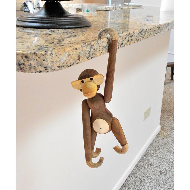 Vintage Carved Wooden Hanging Monkey Chairish