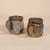 Set of Vintage 1982 Studio Pottery Ceramic Mugs With Mixed Glaze and Floral Motifs For Sale - Image 4 of 15